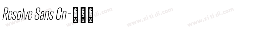 Resolve Sans Cn字体转换 Resolve Sans Cn字体转换